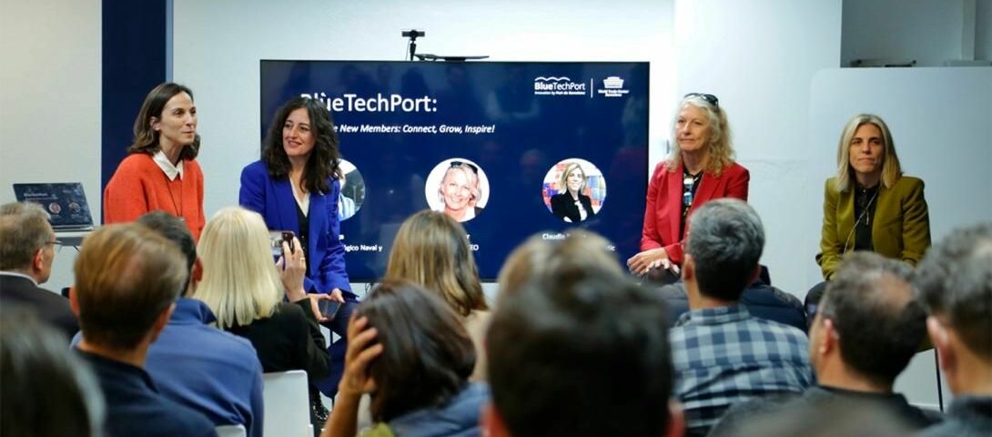 Imagen de Noelia Ortega, CEO del Centro Tecnológico Naval y del Mar durante la inauguración de sus nuevas oficinas en Barcelona.